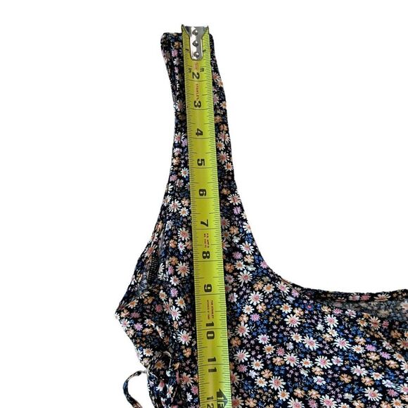 American Eagle Floral Tank Mini Dress Womens Sz. Medium Laced Sides Sundress NWT - Picture 10 of 13